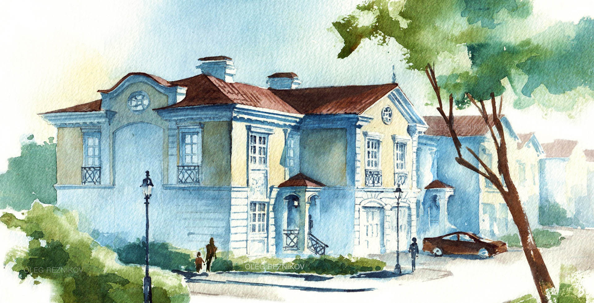 Фасад усадьбы